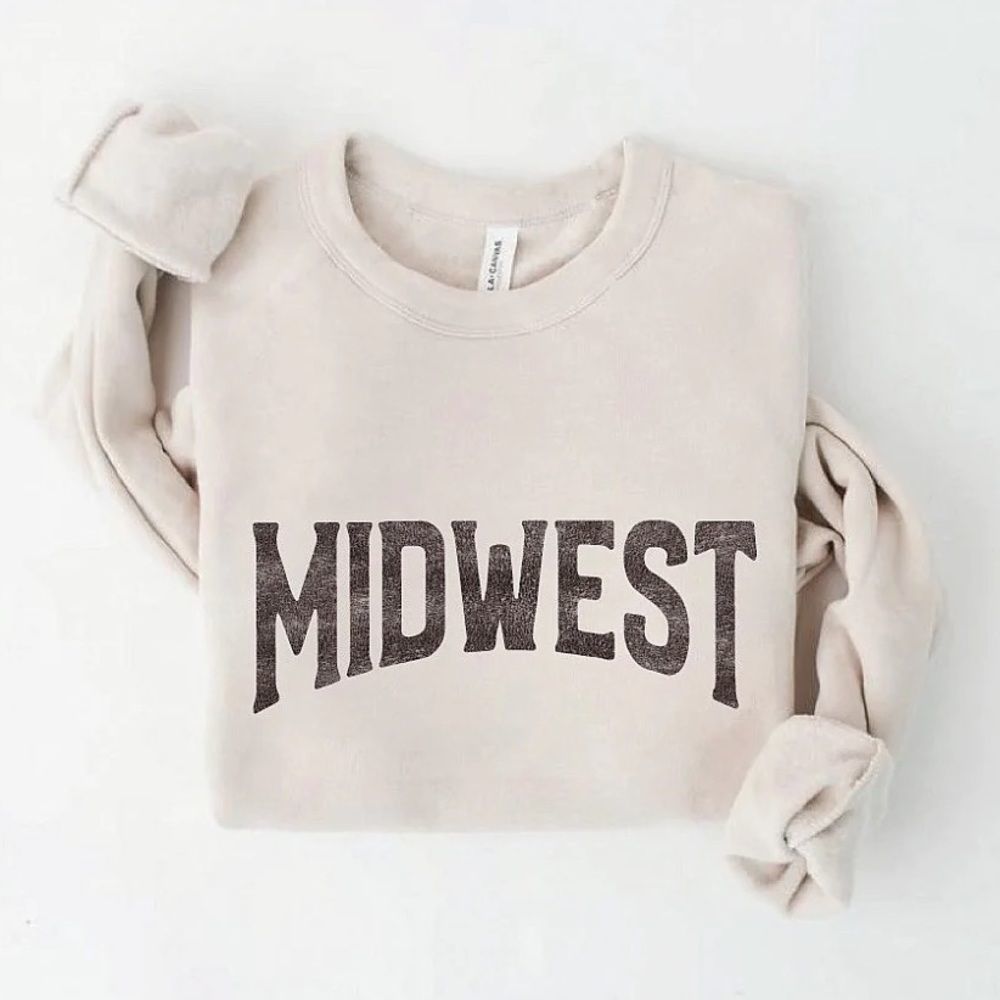NWT Wool + Pepper Co. MIDWEST Unisex Crewneck